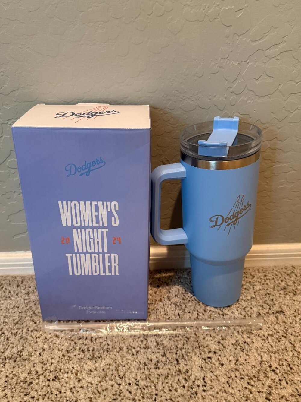 NIB LA Dodgers | Exclusive 2026 Women's Night Tumbler | Light Blue | Size: 40 oz